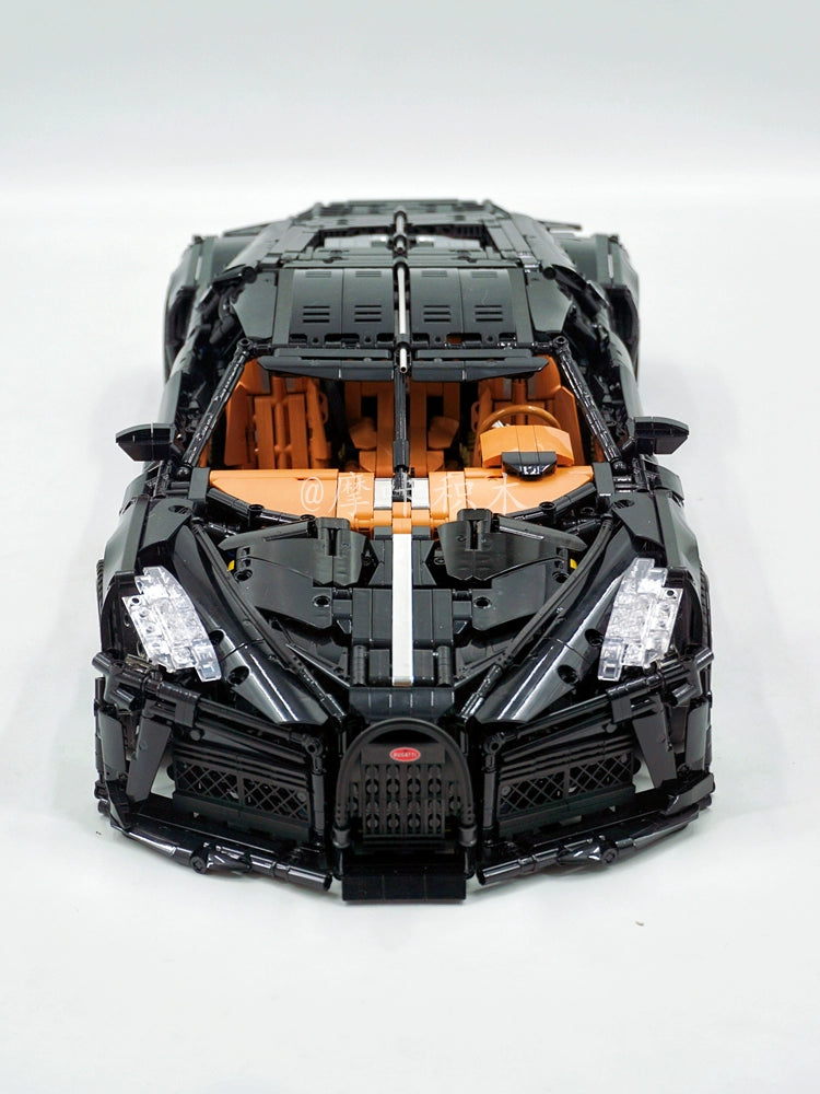 Yuxing Model King Bugatti Sound of the Night 1:8 Remote Control Electric Sports Car Difficult Assembling Building Blocks Toy Model